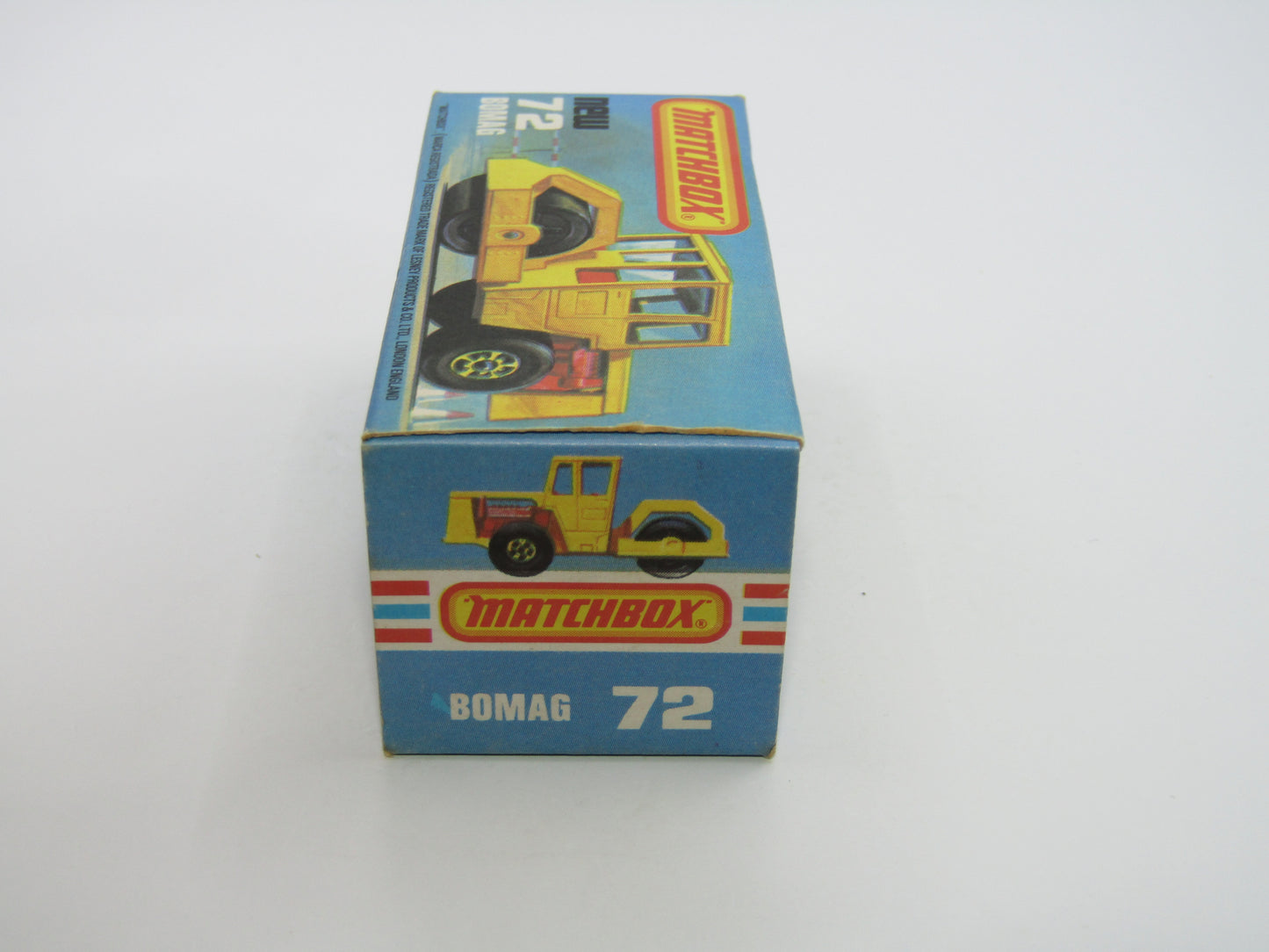 Matchbox Superfast 72C Bomag Road Roller CHROME Hubs