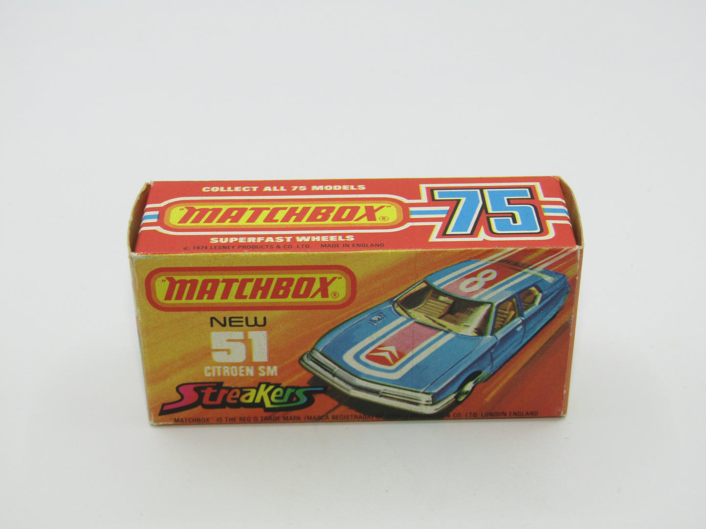Matchbox Superfast 51B Citroen SM Streakers LEMON Interior