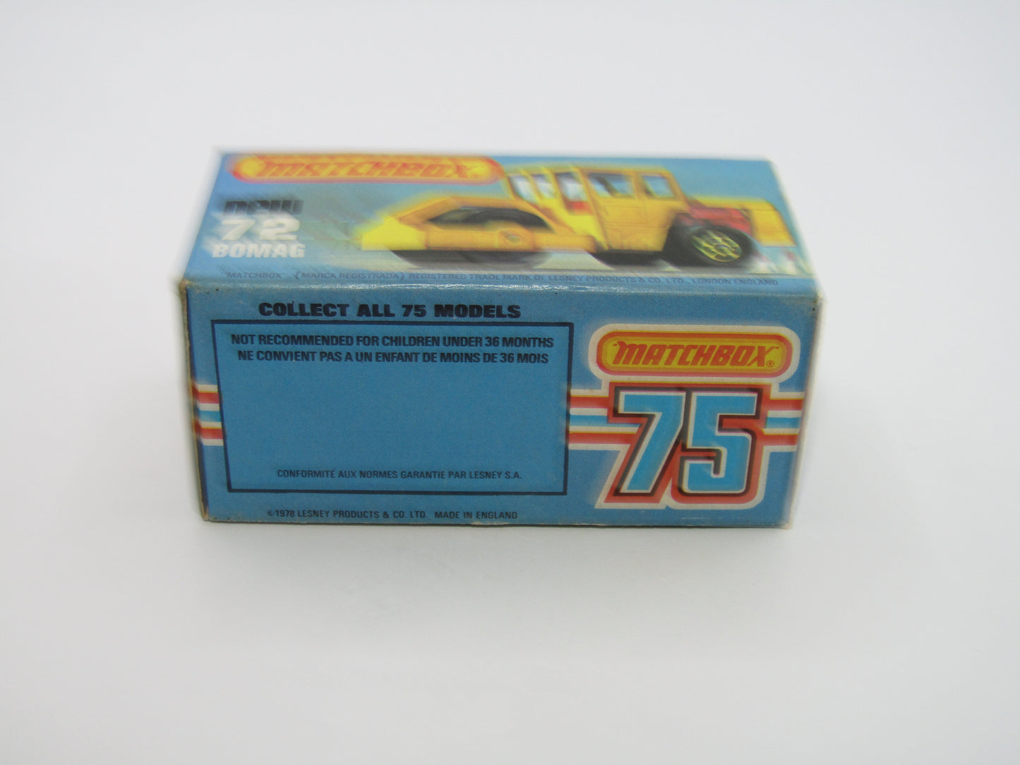 Matchbox Superfast 72C Bomag Road Roller CHROME Hubs