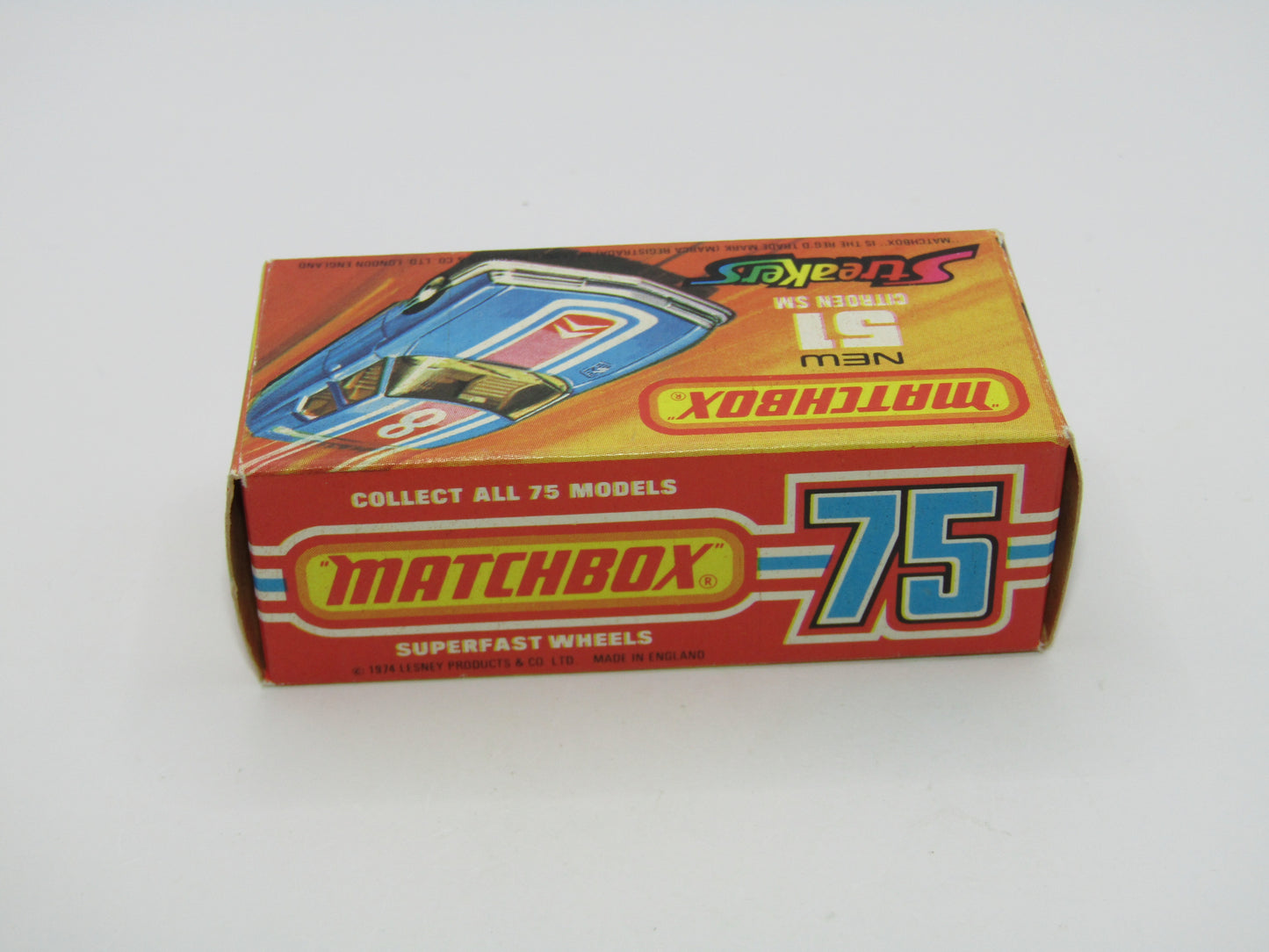 Matchbox Superfast 51B Citroen SM Streakers LEMON Interior