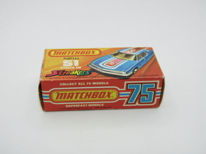 Matchbox Superfast 51B Citroen SM Streakers LEMON Interior