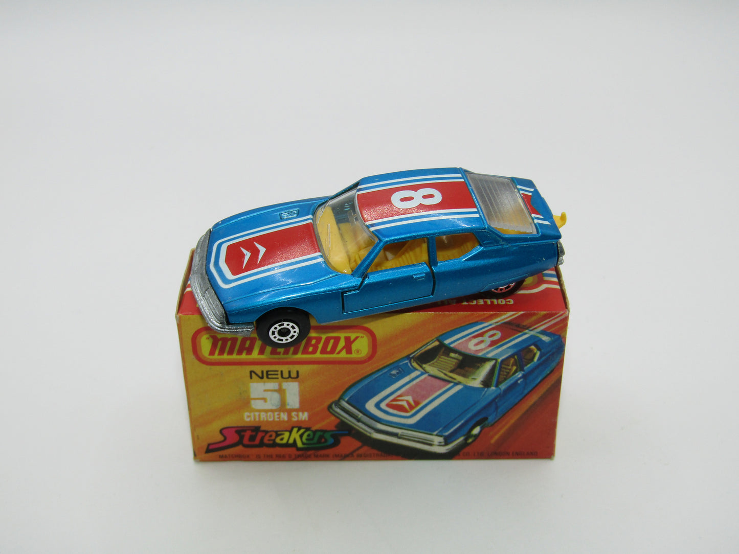 Matchbox Superfast 51B Citroen SM Streakers DOT DASH Wheels Yell Int