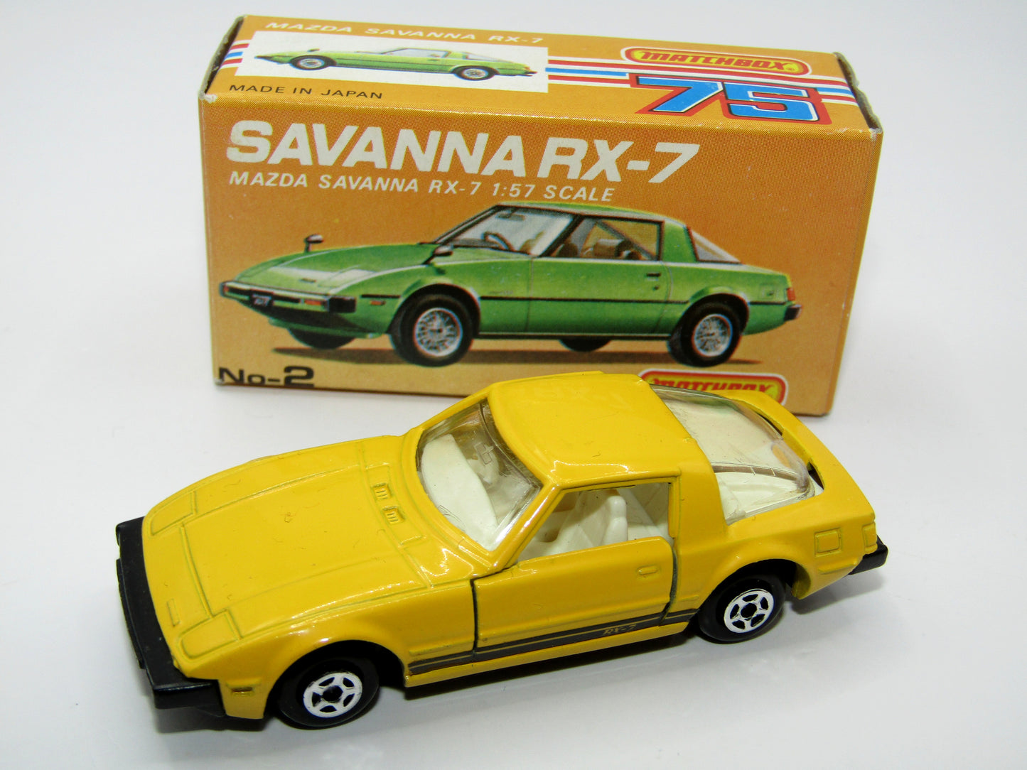 Matchbox Superfast Japan Issue No 2 Mazda Savanna RX-7 Yellow
