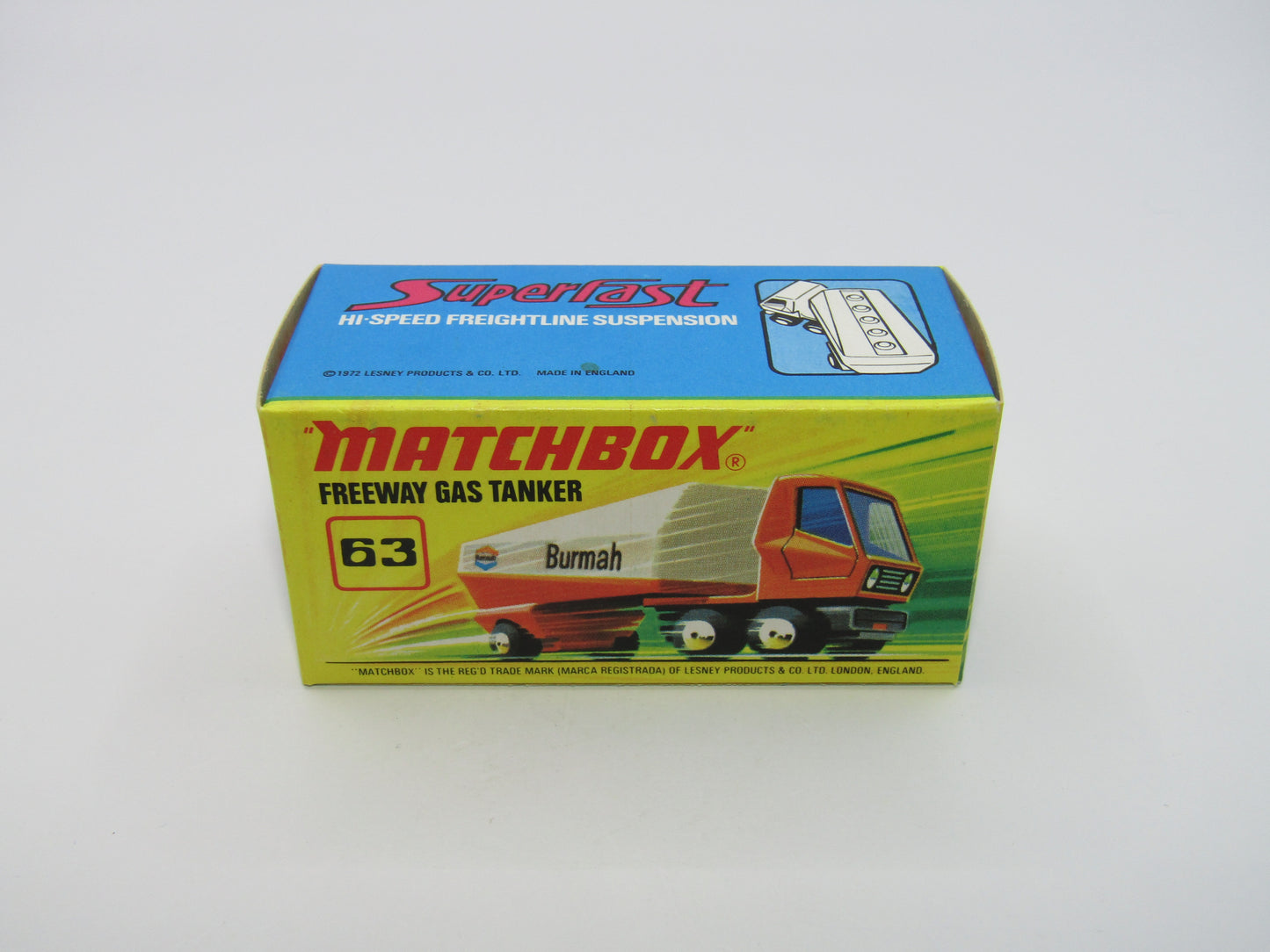 Matchbox Superfast 63B Freeway Gas Tanker - Castrol with Hole to Rear