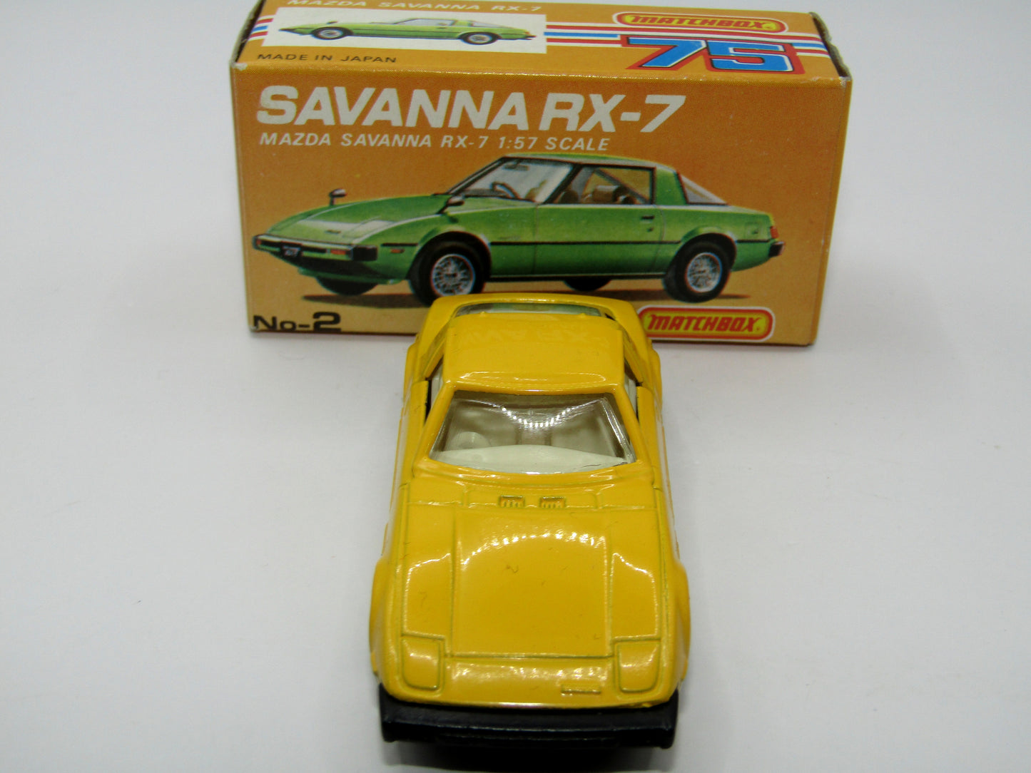 Matchbox Superfast Japan Issue No 2 Mazda Savanna RX-7 Yellow