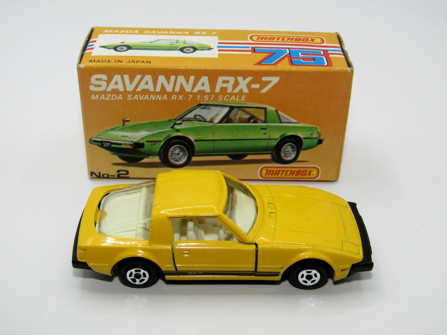 Matchbox Superfast Japan Issue No 2 Mazda Savanna RX-7 Yellow