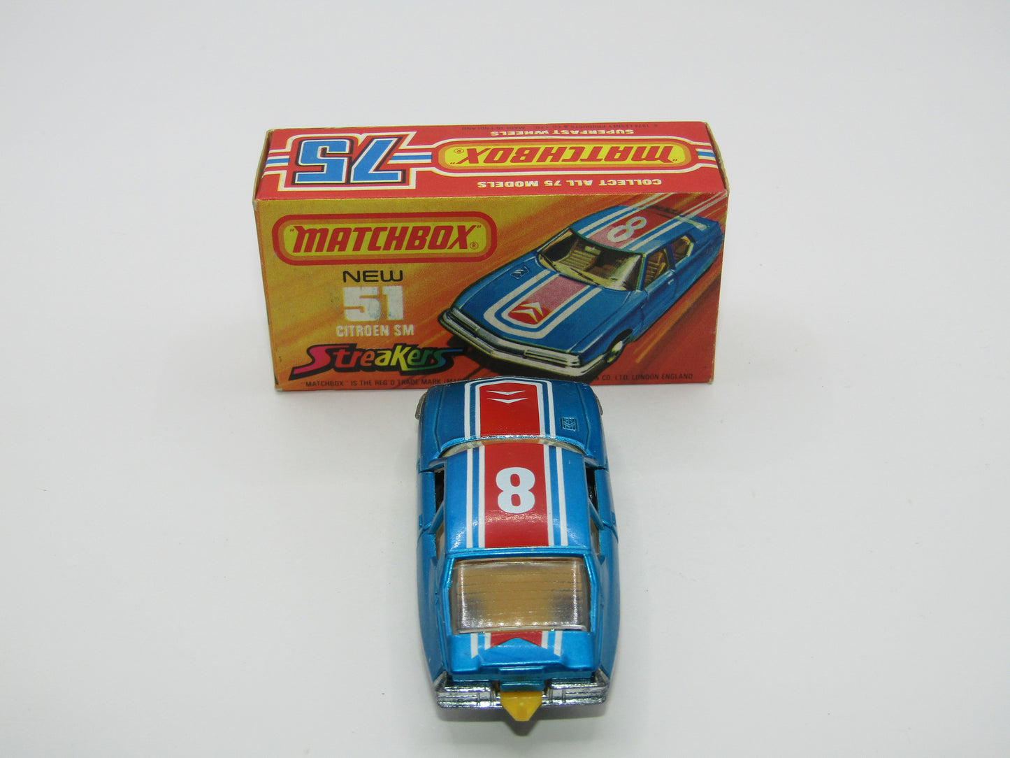 Matchbox Superfast 51B Citroen SM Streakers DOT DASH Wheels Yell Int