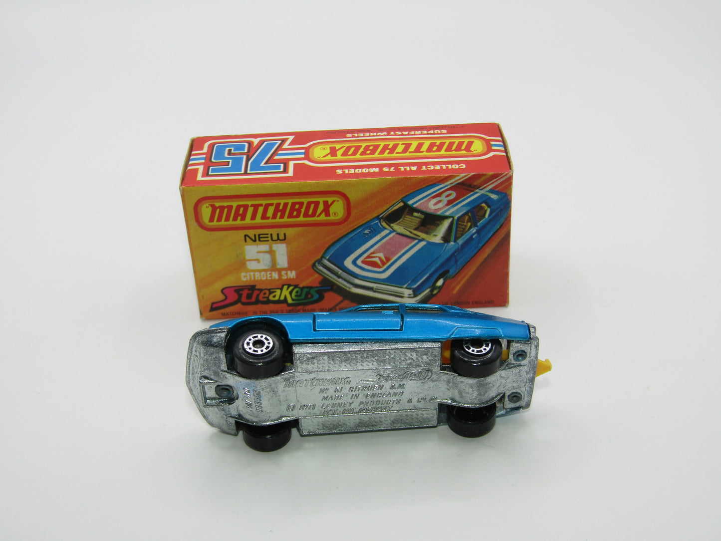 Matchbox Superfast 51B Citroen SM Streakers DOT DASH Wheels Yell Int