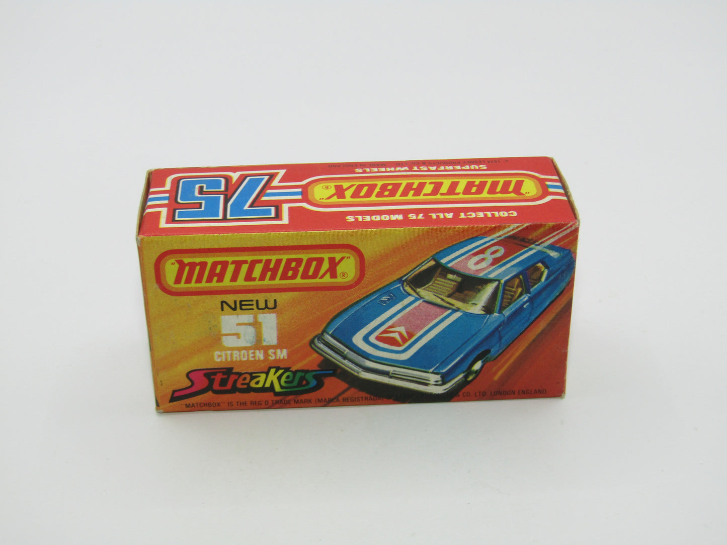 Matchbox Superfast 51B Citroen SM Streakers DOT DASH Wheels Yell Int