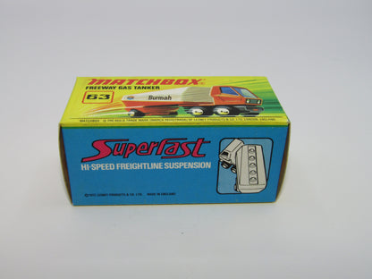 Matchbox Superfast 63B Freeway Gas Tanker - Castrol with Hole to Rear