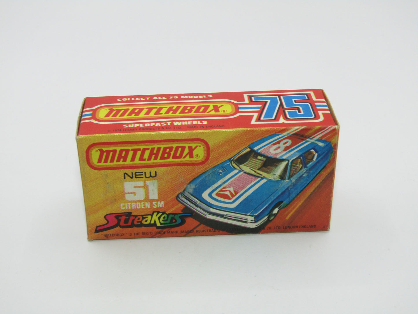 Matchbox Superfast 51B Citroen SM Streakers DOT DASH Wheels Yell Int