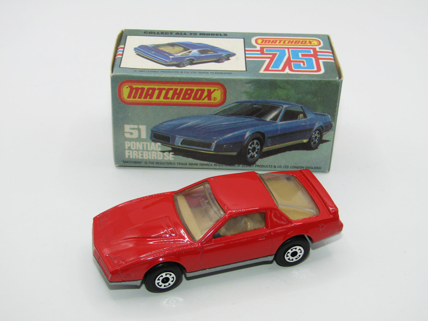 Matchbox Superfast 51D Pontiac Firebird SE Tan Interior