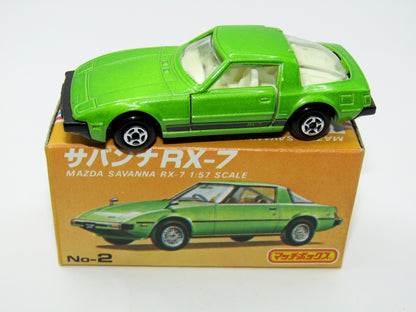 Matchbox Superfast Japan Issue No 2 Mazda Savanna RX-7 Green