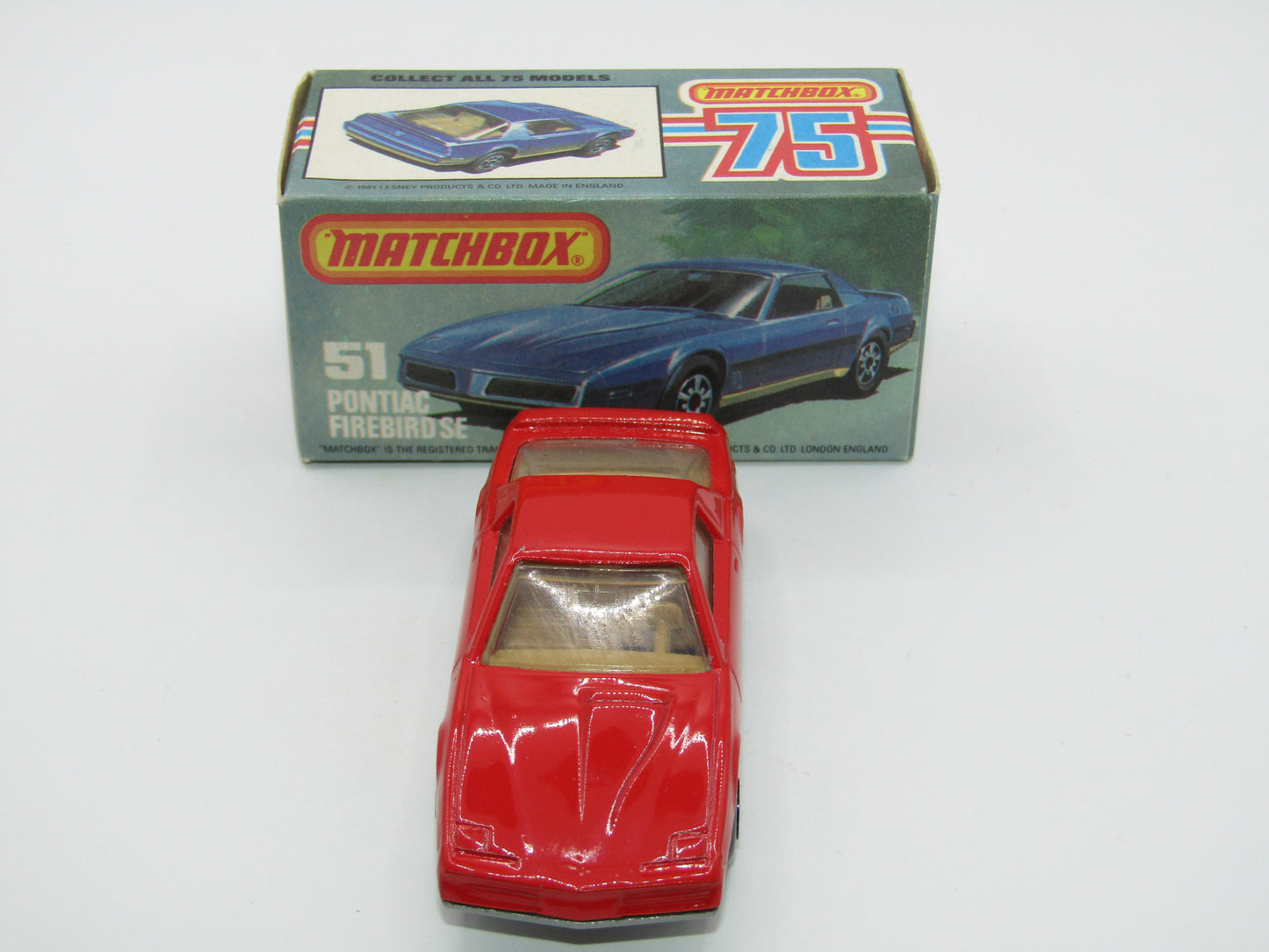 Matchbox Superfast 51D Pontiac Firebird SE Tan Interior
