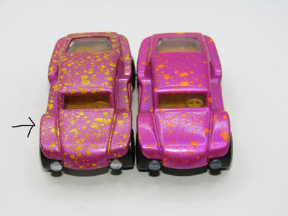 Matchbox Superfast 30B Beach Buggy LIGHT Pink Lost of Splatter