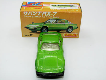 Matchbox Superfast Japan Issue No 2 Mazda Savanna RX-7 Green