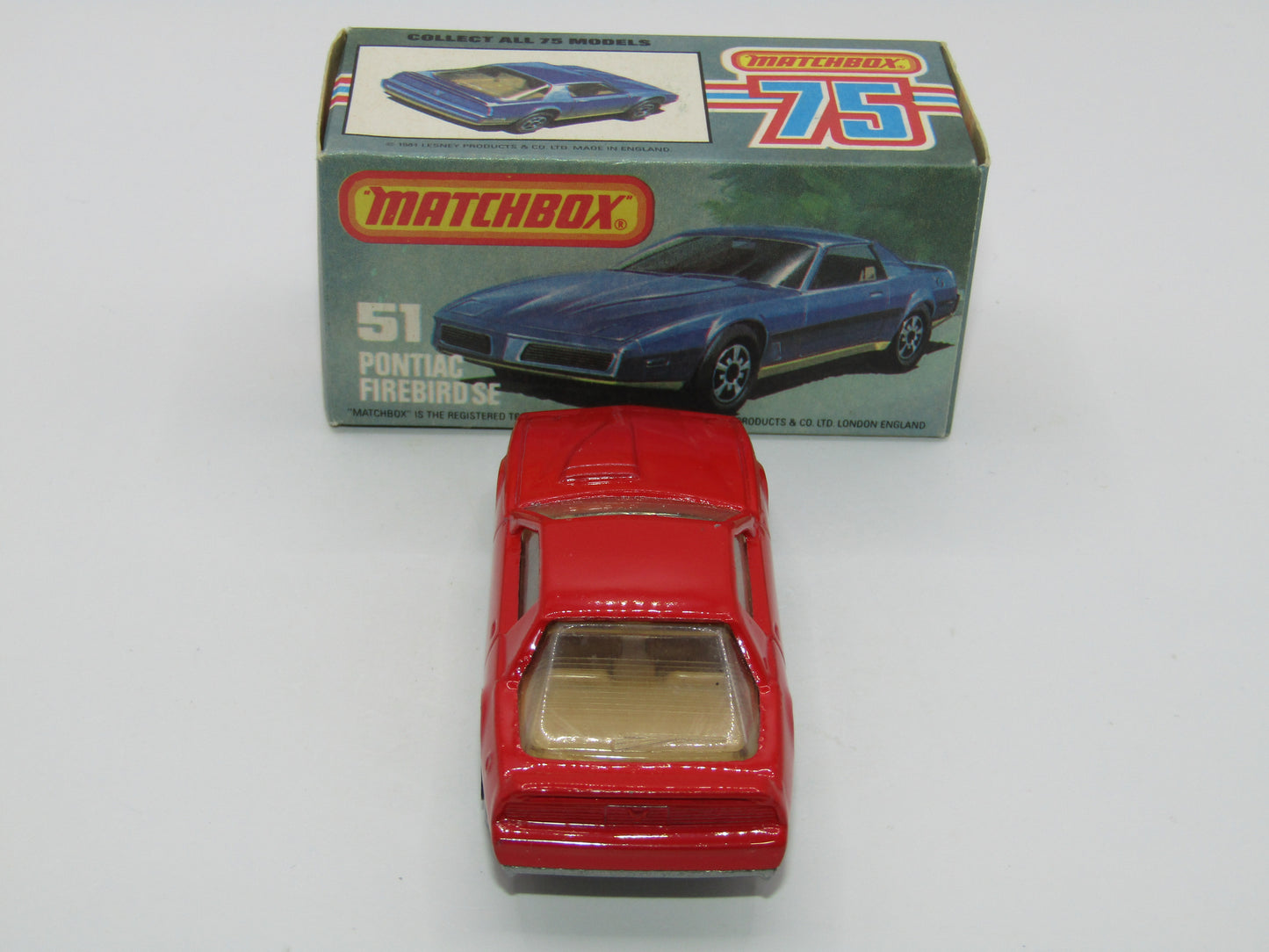 Matchbox Superfast 51D Pontiac Firebird SE Tan Interior
