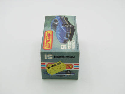 Matchbox Superfast 51D Pontiac Firebird SE Tan Interior