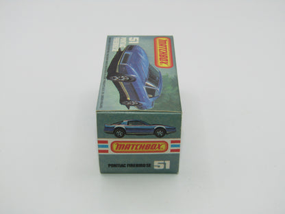 Matchbox Superfast 51D Pontiac Firebird SE Tan Interior
