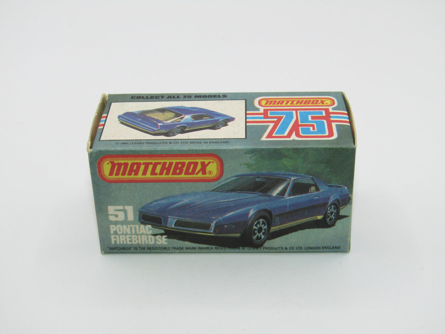 Matchbox Superfast 51D Pontiac Firebird SE YELLOW Interior
