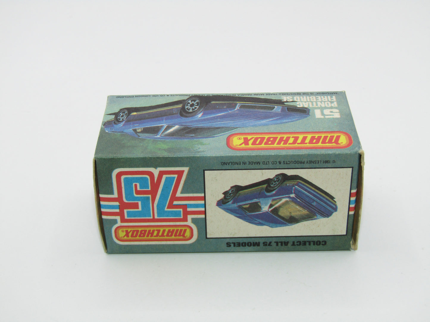 Matchbox Superfast 51D Pontiac Firebird SE YELLOW Interior