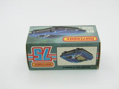 Matchbox Superfast 51D Pontiac Firebird SE YELLOW Interior