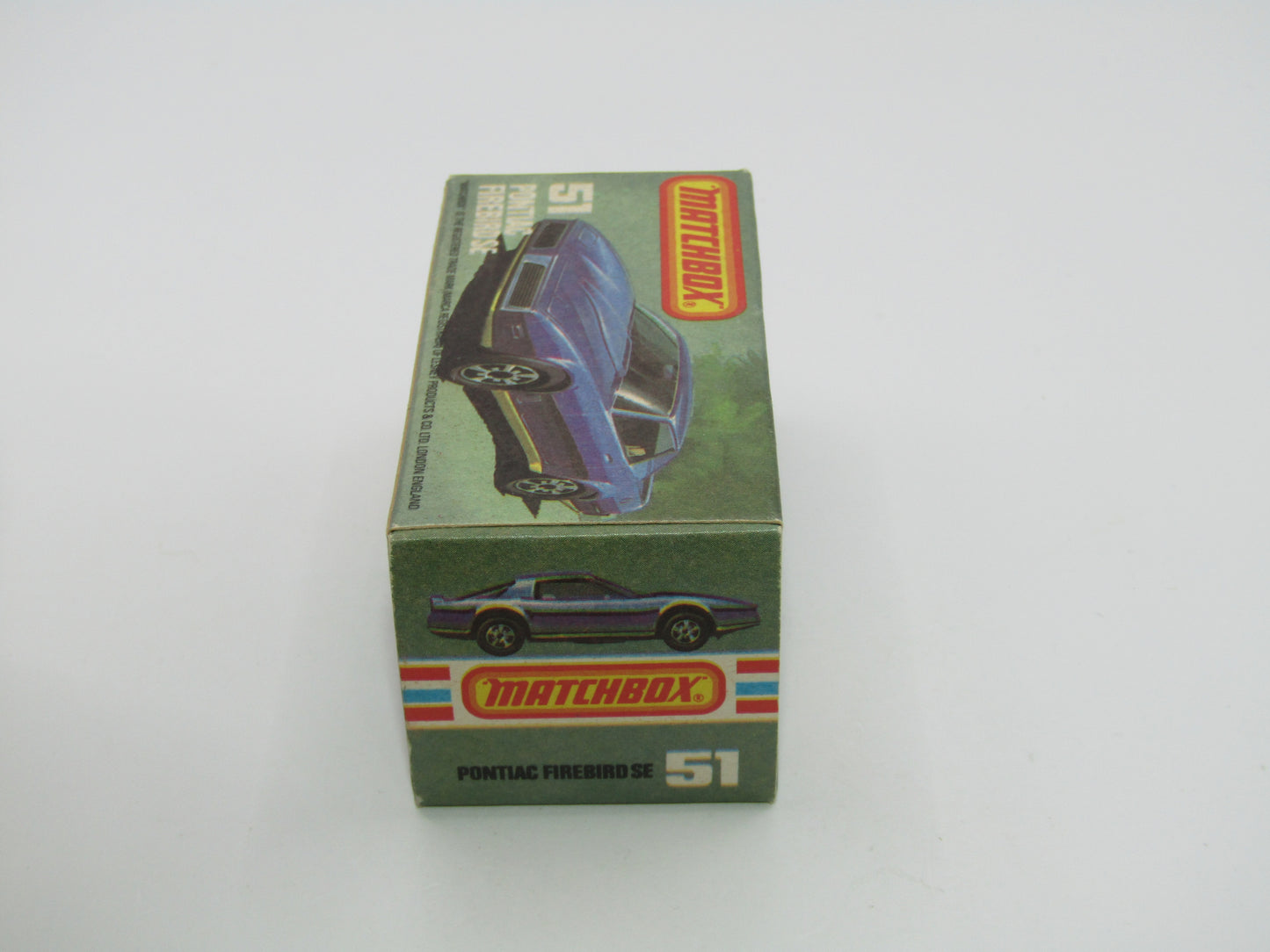 Matchbox Superfast 51D Pontiac Firebird SE YELLOW Interior AMBER Windows