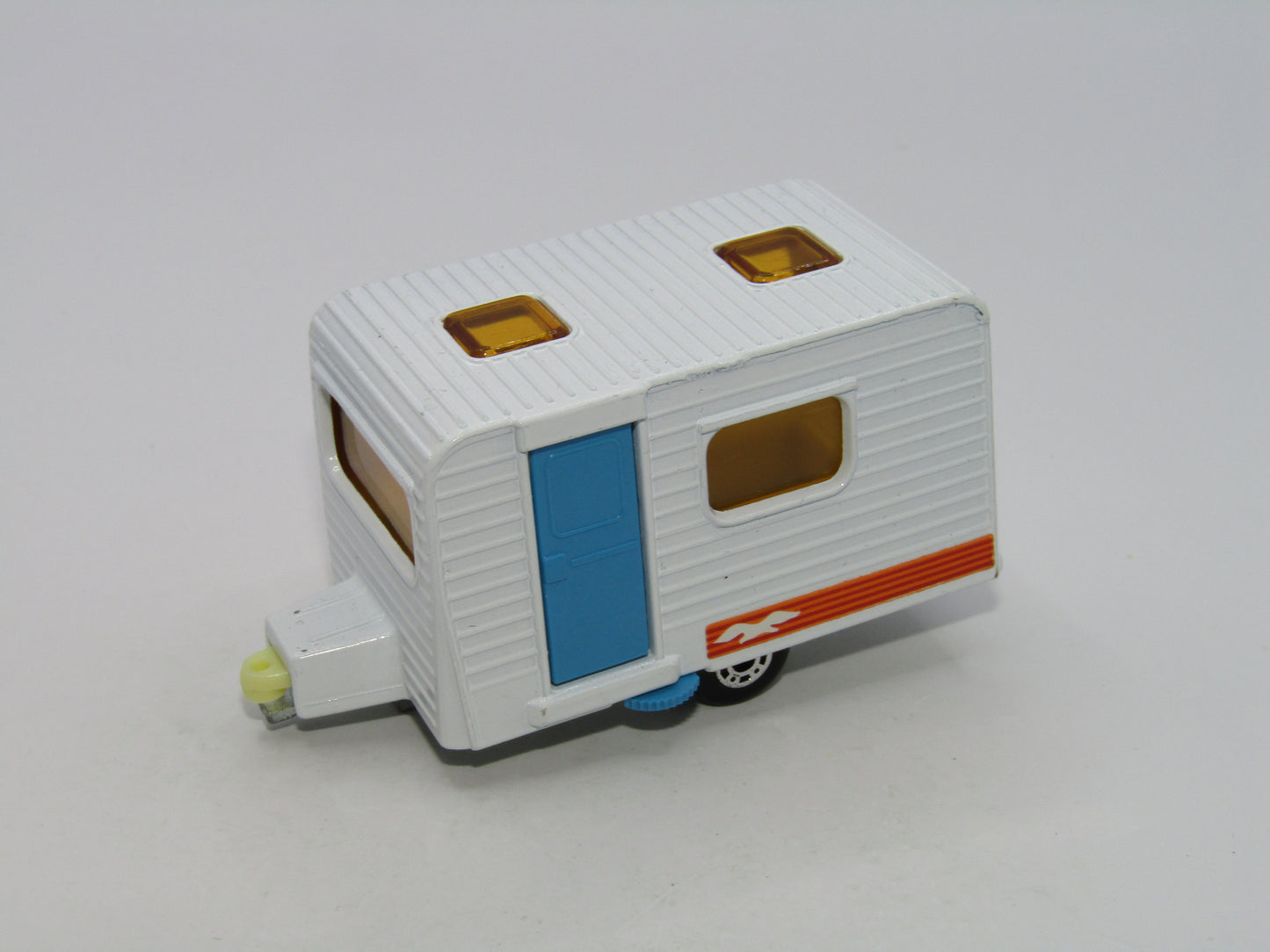 Matchbox Superfast 31C Caravan BLUE door ORANGE Seagull Labels