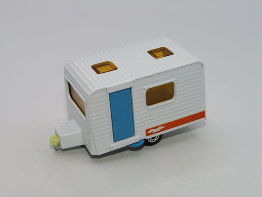 Matchbox Superfast 31C Caravan BLUE door ORANGE Seagull Labels