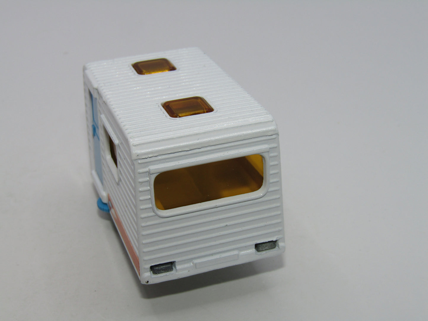 Matchbox Superfast 31C Caravan BLUE door ORANGE Seagull Labels