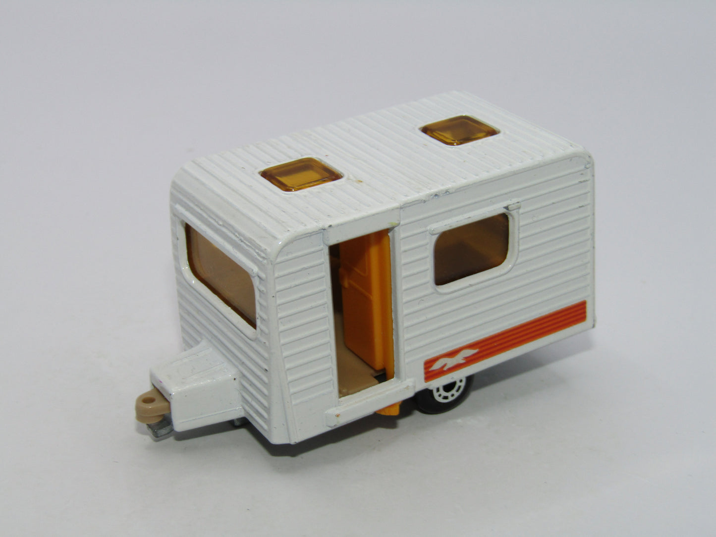 Matchbox Superfast 31C Caravan ORANGE Seagull Labels TAN Interior