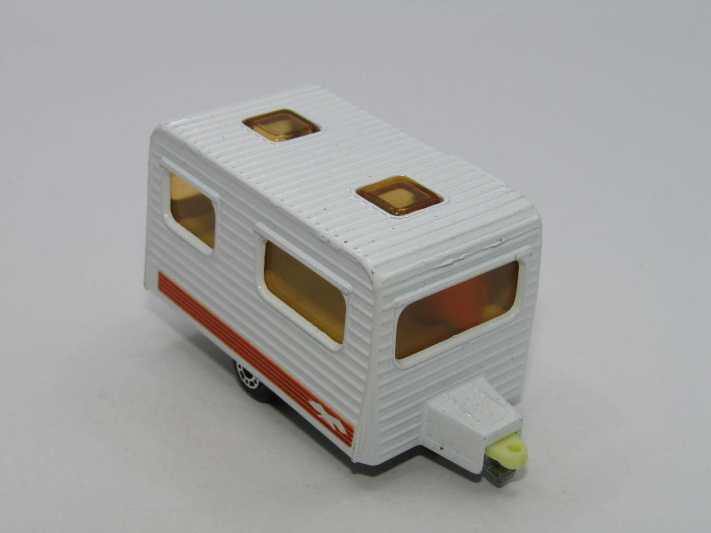 Matchbox Superfast 31C Caravan Orange Seagull Labels Light Yellow Interior