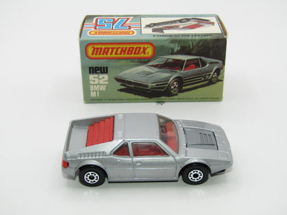 Matchbox Superfast 52C BMW M1 NO TAMPO PRINT