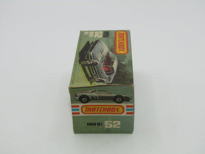Matchbox Superfast 52C BMW M1 DARK SMOKE Windows DARK RED Interior