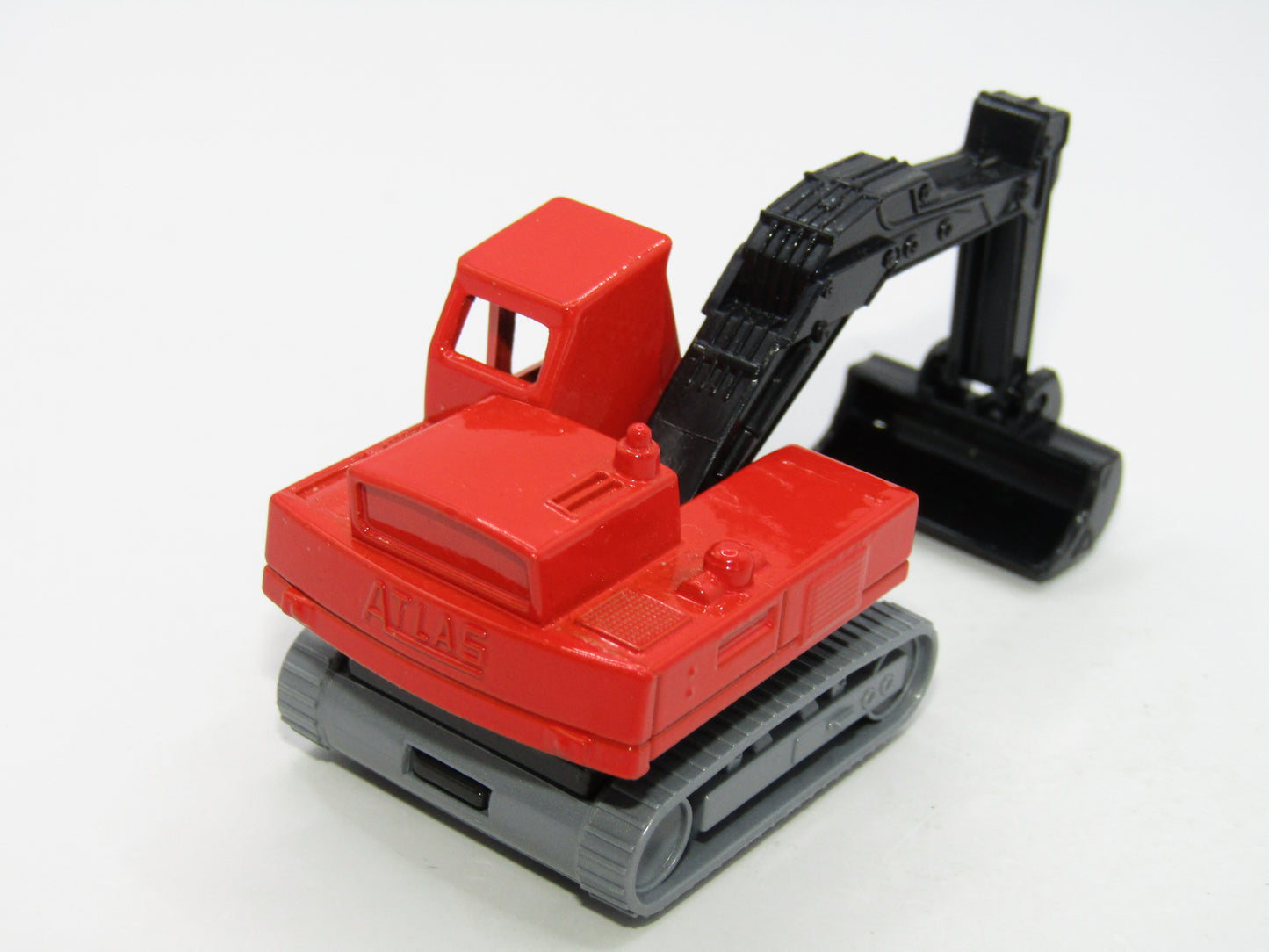 Matchbox Superfast 32D Atlas Excavator RED Charcoal Grey Platform