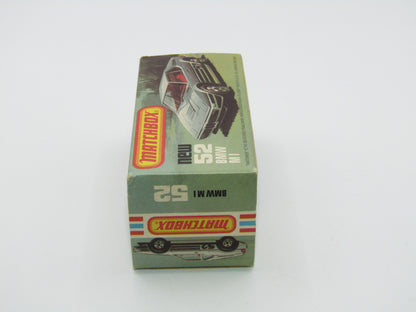 Matchbox Superfast 52C BMW M1 FLAT BLACK Base Red Interior