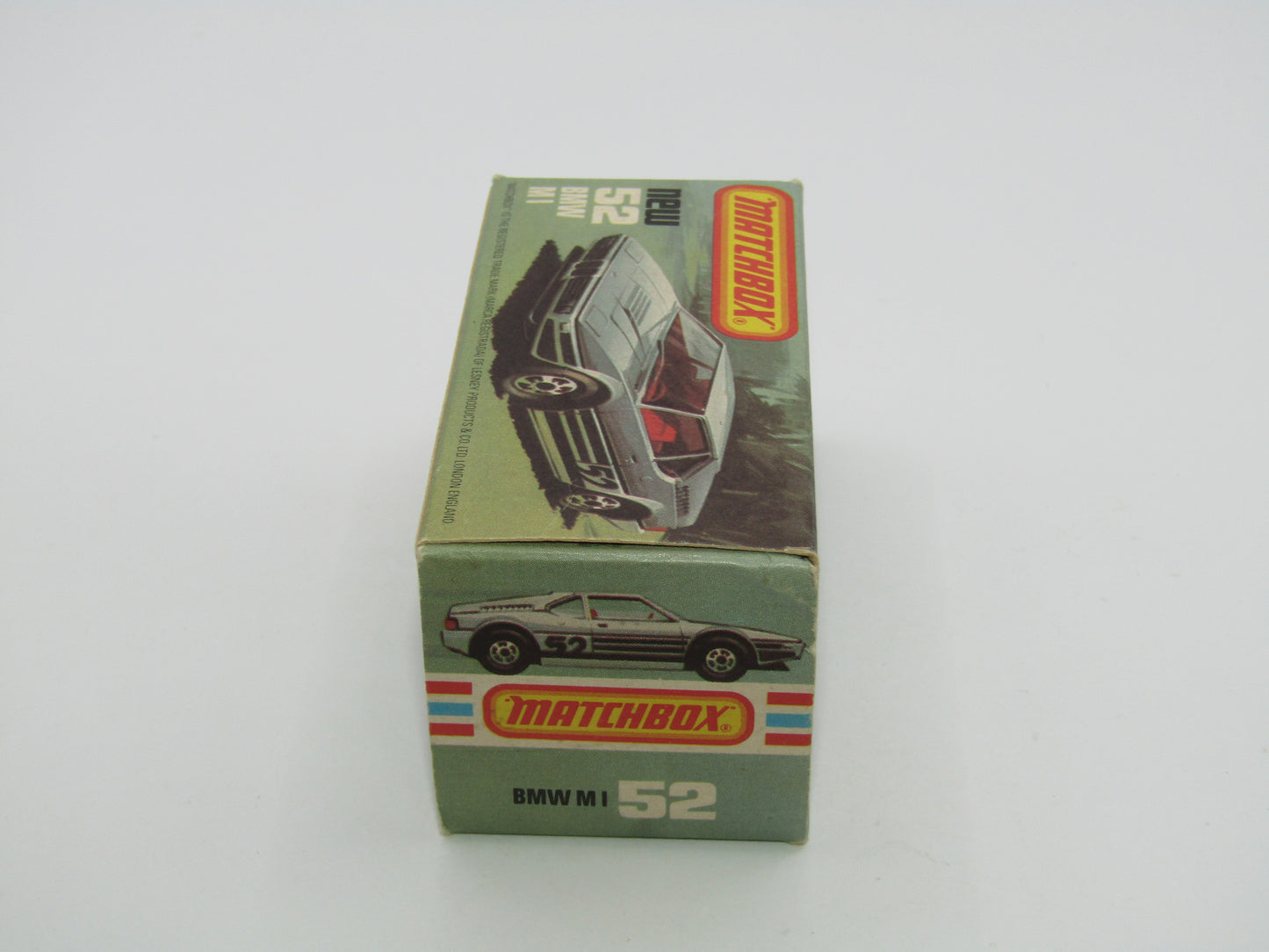 Matchbox Superfast 52C BMW M1 FLAT BLACK Base Red Interior