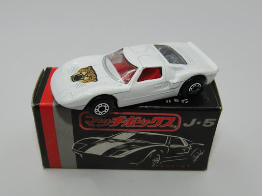 Matchbox Superfast Japan Issue J-5 41A Ford G.T. Leopard Label DOT-DASH Wheels