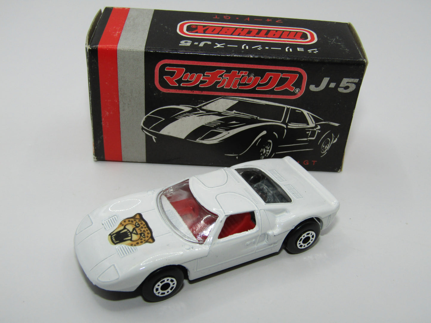 Matchbox Superfast Japan Issue J-5 41A Ford G.T. Leopard Label DOT-DASH Wheels