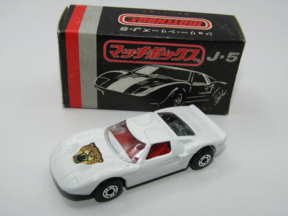 Matchbox Superfast Japan Issue J-5 41A Ford G.T. Leopard Label DOT-DASH Wheels