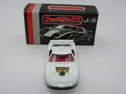 Matchbox Superfast Japan Issue J-5 41A Ford G.T. Leopard Label DOT-DASH Wheels