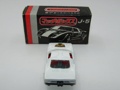 Matchbox Superfast Japan Issue J-5 41A Ford G.T. Leopard Label DOT-DASH Wheels