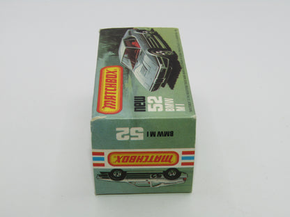 Matchbox Superfast 52C BMW M1 CHARCOAL BLACK Base Pink-Red Int