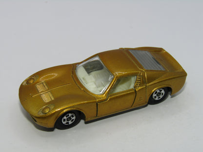 Matchbox Superfast 33A Lamborghini Miura  Dark Gold Narrow Wheels