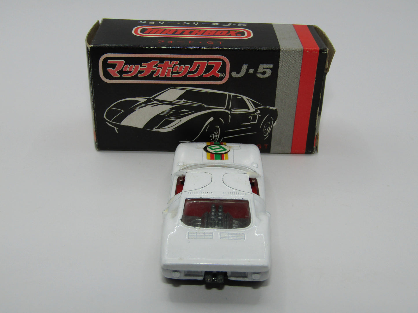 Matchbox Superfast Japan Issue J-5 41A Ford G.T. "6" Label 5 Spoke Wheels