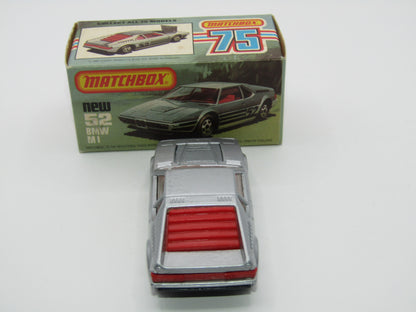 Matchbox Superfast 52C BMW M1 GLOSSY GREY Base Red Interior