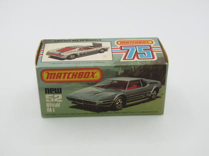 Matchbox Superfast 52C BMW M1 GLOSSY GREY Base Red Interior