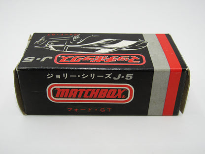 Matchbox Superfast Japan Issue J-5 41A Ford G.T. "6" Label 5 Spoke Wheels