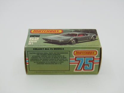 Matchbox Superfast 52C BMW M1 GLOSSY GREY Base Red Interior