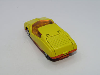 Matchbox Superfast 33B Datsun 126X Yellow Dark Amber Windows SMOOTH Base